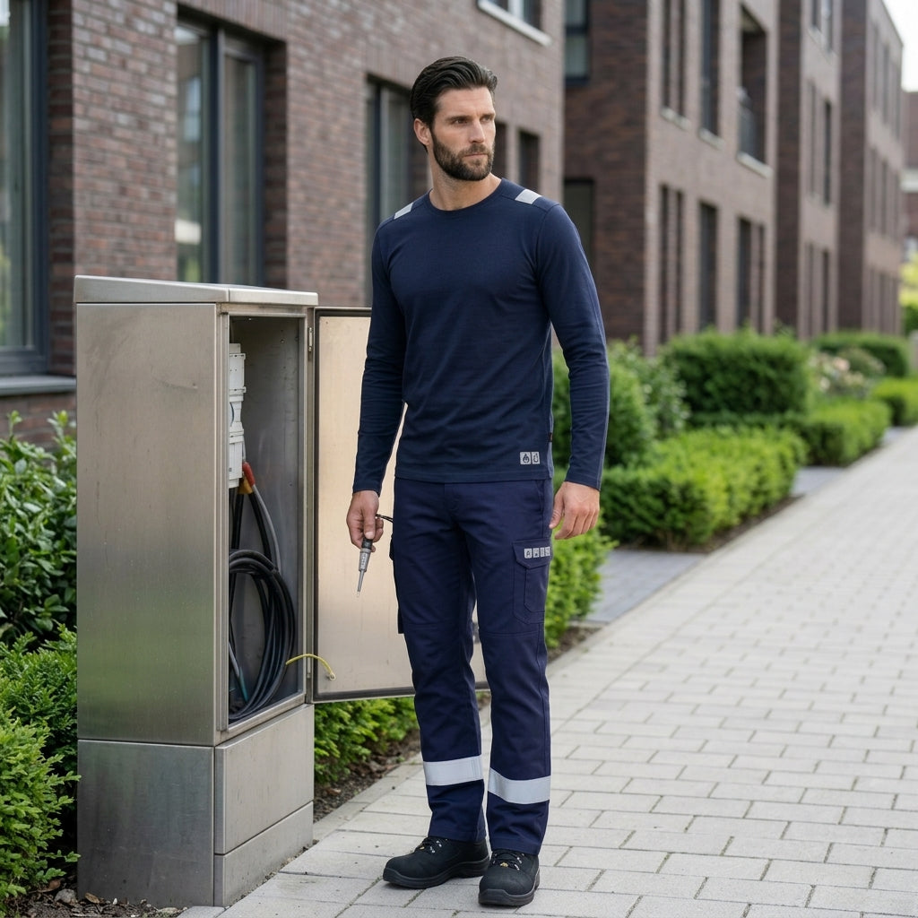 Elektricien in multinorm werkkleding