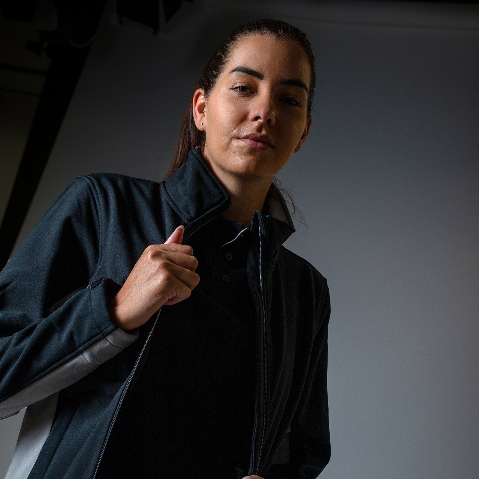 Female model wearing Tricorp Bicolor Classic