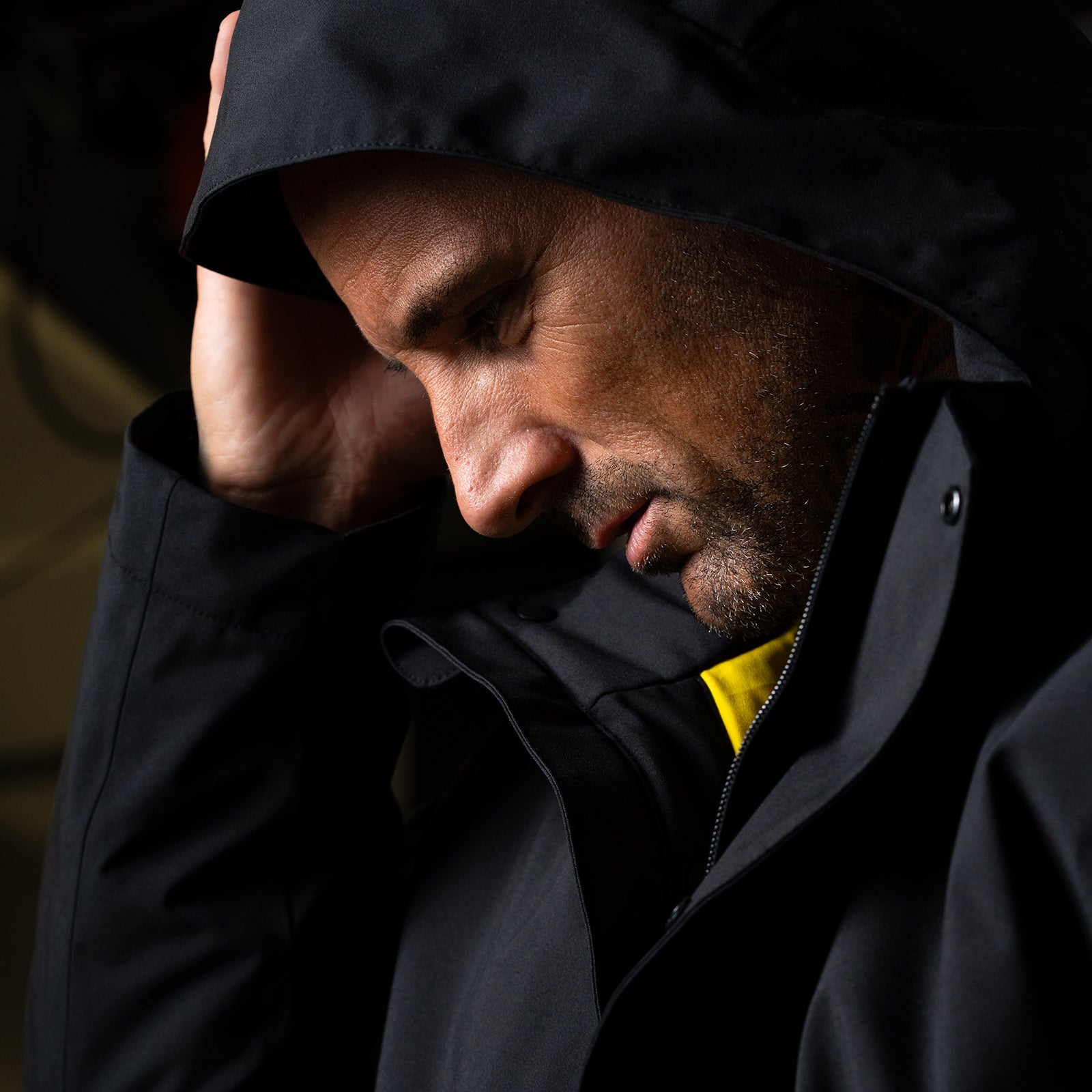 Male model wearing Tricorp Bicolor Accent