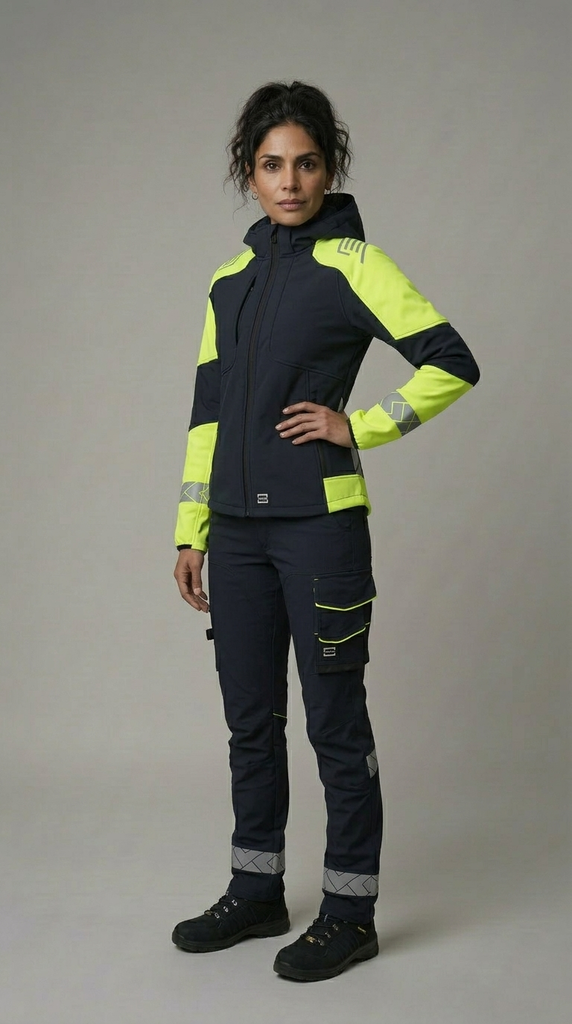 Women's Hooded Softshell Reflective Redefined