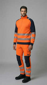 Zip Sweater High Vis Redefined Industrially Washable