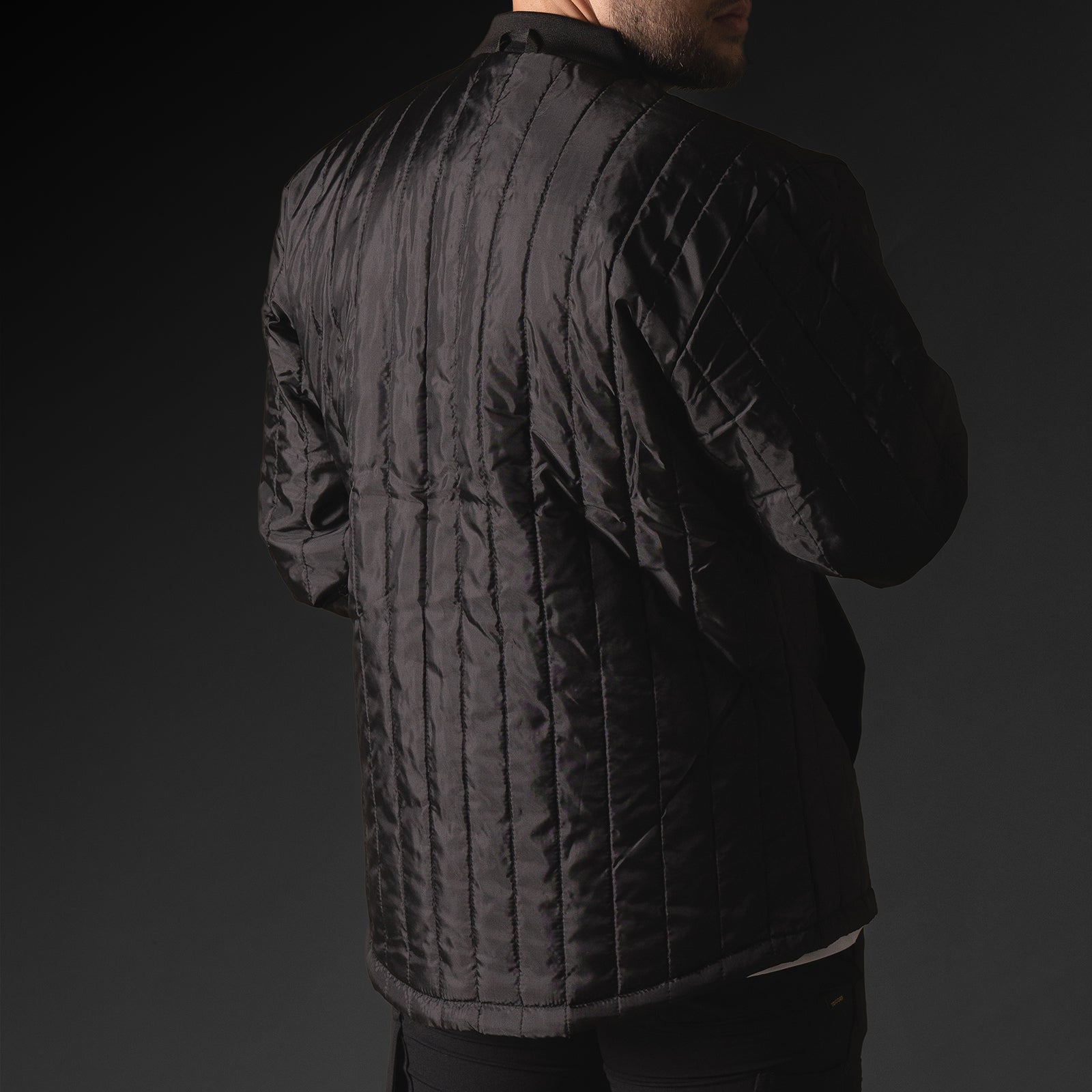 Model wearing thermo jacket